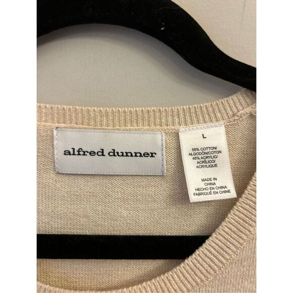 Vintage Alfred Dunner Embroided beaded sequined floral sweater sz L - Picture 3 of 7